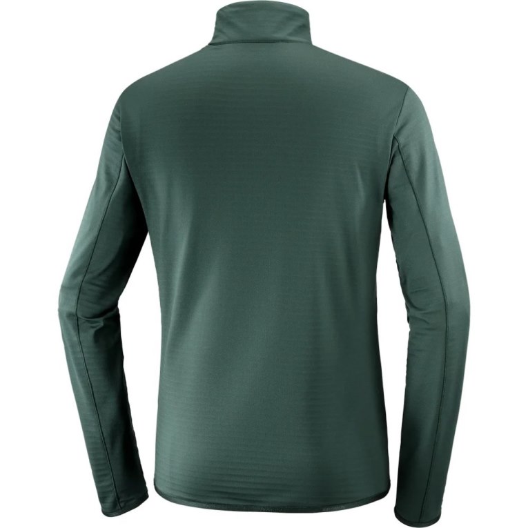 Sudaderas Salomon Essential Lightwarm Half Zip Hombre Verdes | MX HCXD084